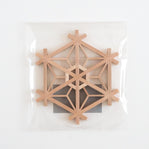 指勘建具工芸　組子鍋敷き(星形亀甲)